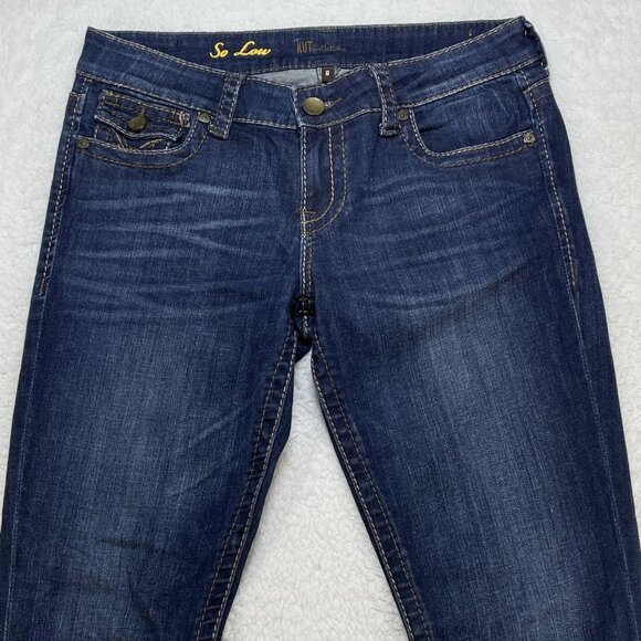 Kut from the Kloth Jeans Womens Sz 8 Blue Low Rise Ankle Skinny Denim 31x30 - Picture 2 of 13